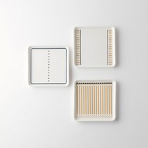 북유럽 감성 사각 앞접시 3종 - 국산 도자기 네모 디저트 그릇 개인 플레이트 혼수 집들이 선물, 02 토니카 사각접시 소