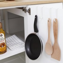 싱크대 서랍 문걸이 고리수건 메탈 후크 원룸 좁은방 자취템 대학생방 기숙사 문행거, 1개