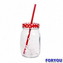 ForU678 커피잔 유리머그 원형 500ml 빨대불포함 10개 로고인쇄 판촉물 투명컵, 상세페이지 참조