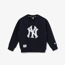 [뉴에라 키즈] 13679519 MLB 빅 페이즐리 뉴욕 양키스 맨투맨 울트라 네이비 아동맨투맨 아동티셔츠
