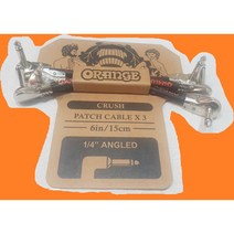 ﻿PATCH CABLE 오렌지 패치케이블 닙짝이 이펙터케이블 15cm 55케이블 3개한셋트