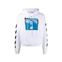 OFF WHITE 오프 화이트 후드티 OMBB037R21FLE001 0110 WHITE BLACK/ 후드