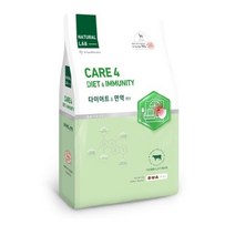 네츄럴랩 강아지 전연령 케어4 기능성 사료, 다이어트&면역케어, 4개, 6kg