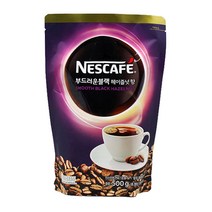 네스카페 부드러운블랙 헤이즐넛향 500g, 1개