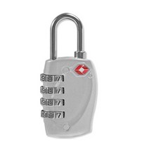 TSA 여행용 4중번호잠금 자물쇠 실버, 실버 1EA
