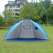 2인용 비치쉐이드 그늘막 바닷가 텐트(220x120 블루), 단품, 상세페이지 참조