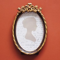 라움아트 번트 브라운 엔틱 탁상액자 4x6 인테리어소품, 단품