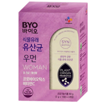 CJ제일제당 BYO 식물성 유산균 우먼 프로바이오틱스, 30포, 4박스