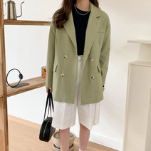 린다샵 리버트 루즈 투버튼 자켓-JK4026K23