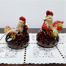 쇼핑아트 도자기닭2p장식품(234) (7), 1