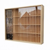 CD LP 블루레이 타이틀 수납장 디스플레이 전시, 커버리스 CD 3 레이어