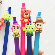 귀여운 캐릭터 그립감좋은 선물용 볼펜, 버즈