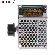 전압조절기고품질 전압 조정기 4000W 220V 고전력 SCR 속도 컨트롤러 전자 거버너 온도 조절기, 한개옵션0
