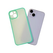 아이폰 14 호환 TPU 360도 풀커버 심플 야광 핸드폰 범퍼 젤리 케이스