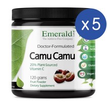 에메랄드랩 카무카무 비타민씨 분말 120g Emerald Labs Camu Camu Vitamin C, 5개