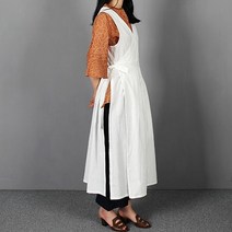 아이보리앤코 단아 장금이 면 주방 앞치마 원피스