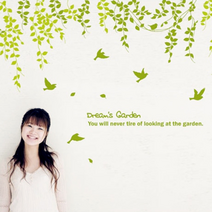 [KT알파쇼핑]그래픽스티커_꿈의정원, 올리브+라이트올리브