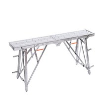 PT아시바 틀비계 접이식 작업대 스케폴딩 발판 사다리, 길이140x40높이110cm미끄럼방지표면