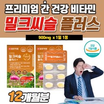 밀크씨슬 잠을 자도피곤 남자 여성 피곤할때 먹는 영양제 피로할때 만성 피로회복제 식약처 식약청 간보호제 간기능 개선제 보조제 간비타민 복합영양제 항산화제 영양제 낱개 개별 포장, 12(12개월분)