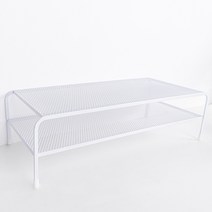 디모어 메탈 심플 모니터 노트북 받침대 화이트, 2단