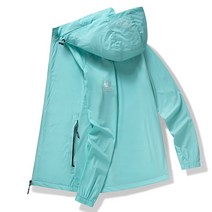 에버유어스 여성 여름 바람막이 아웃도어 운동 트렌치코트 등산바람막이 후드 탈부착