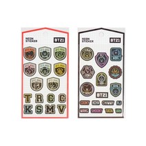 BT21 네온스티커, 레드, 1개