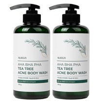 뉴리진 아하 바하 파하 티트리10% 약산성 바디워시 여드름 등드름 가드름 아크네 개선, 500g x 2개