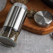 깔끔한 스텐 밀폐 양념통 소금통 후추통, 스텐 인테리어 양념통 140ml