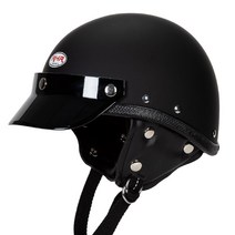 오토바이 헬멧 RHR 브랜드 초퍼 일본 이지라이더 스타일 경량 디자인 경찰, XL, 02 mat black