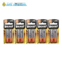 벡셀 알카라인 AA 10알(2개입 5판) 1.5V 건전지 LR6, 1개, 5개입