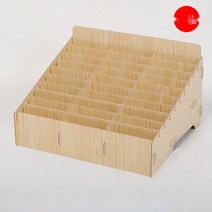 명함수납함 핸드폰 오피스 호텔 꽂이 스탠드 사무실 케이스, 30칸 메이플 우드