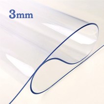 예피아 유리대용 투명매트 두께 3mm식탁매트(5cm)단위, 3mm 세로105cm x, 가로205cm
