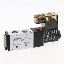 공압 전기 솔레노이드 밸브 5 방향 2 위치 제어 공기 가스 마그네틱 12V 24V 220V 코일 볼트 4mm-12mm 호, 10 4V210-08_03 AC110