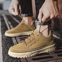 로우탑 워커 남성 캐주얼화 카고 부츠 라이더 부츠 로퍼 빈티지 웨지 슈즈 남성 운동화