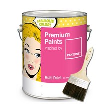 노루페인트 팬톤 수성 멀티 페인트 방문 가구 목재 철재 조색 계란광 4L, Antique White(11-0105)