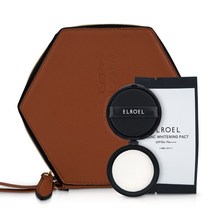 엘로엘 블랑 화이트닝 팩트 리필+AS98클러치백 브라운