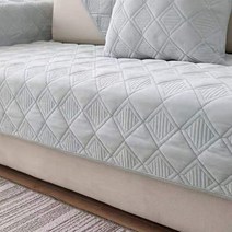 쇼파커버 쇼파타월 타올 패드 담요 극세사 짧은 플러시 그레이 컬러 소파 유럽식 두꺼운 퀼트 미끄럼 거실용 커버, 77.Light Blue-green - W90 x L2