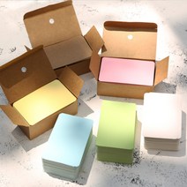 고급 켄트지 파스텔 메모지 캘리그라피 메시지 카드지, 블랙