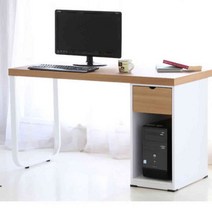 일자책상1000 본체서랍통 서재 아이방 신학기 학생 오피스 책상 컴퓨터 가정용 서재 테이블 세트, [선택] 화이트, [선택] 본상품선택