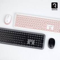 [로이체] 무선 풀버전 키보드 마우스 세트 콤보 RMK-4600 [무선/키보드/저소음/슬림], 블랙