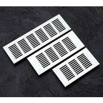 그릴 덕트 커버 냉각 방수 캡 환기 50/80mm 와이드 벤트 천공 시트 알루미늄 합금 에어 웹 플레이트 환기, 01 Width 50mm_08 length 225mm