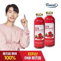 퍼니트 통째로 넣은 100% 로즈힙퓨레 주스 500ml x 2병, 상세 설명 참조, 단일옵션