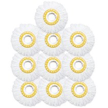 밀지오 16cm 원형걸레 10매 페달 핸드 호환가능, 백색걸레10장