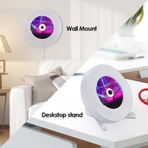 벽걸이CD플레이어 CDP 휴대용 미니 감성 휴대용 DVD CD 플레이어 벽 마운트 무선 블루투스 홈 음악 원격 제, 한개옵션0