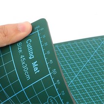 A3크기 패브릭 수예작업 눈금 양면 커팅매트 교사 퀼트 재단 학생 데스크패드 공예 직장인