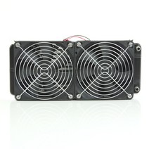 알루미늄 컴퓨터 라디에이터 냉각 쿨러 2 팬 240mm CPU 방열판 용, 검은 색