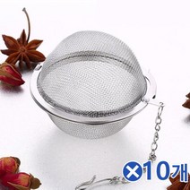 프리미엄 고리달린 원형 스텐 차거름망 다시망 5cmx10개 그물망 티거름망 국물백 걸음망 다시육수주머니 티 Bellos^^&&^^+++, Bellos 상품선택