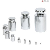 O대동상사 저울분동 원기둥형 100g 중량셋팅 분동케이스 크롬 기준분동 M1급