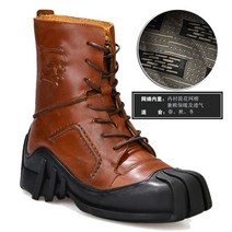 바이크 롱 웨스턴 할리 부츠 할리데이비슨부츠 남자 라이더 가죽 워커 신발, 40, 2890 브라운