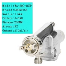 에어 자동 펌프 주입기 구리스 건 공압 페인트 파워 스프레이건 WA101 WA200, WA-200 1.5mm gun